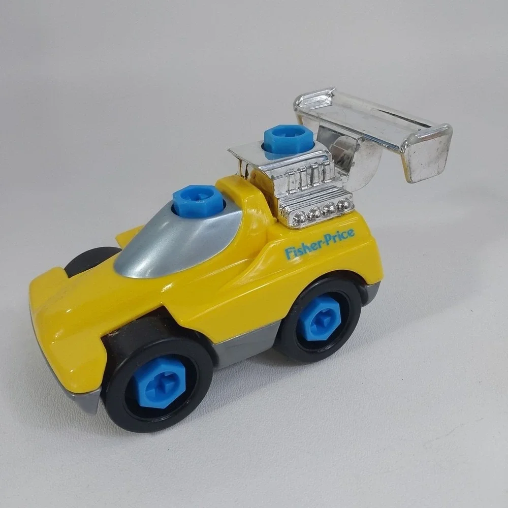 Vtg‎ 1992 Fisher Price Action Sounds Yellow Car